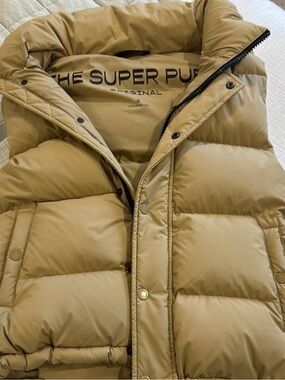 Aritzia The Super Puffer Vest in Tan
